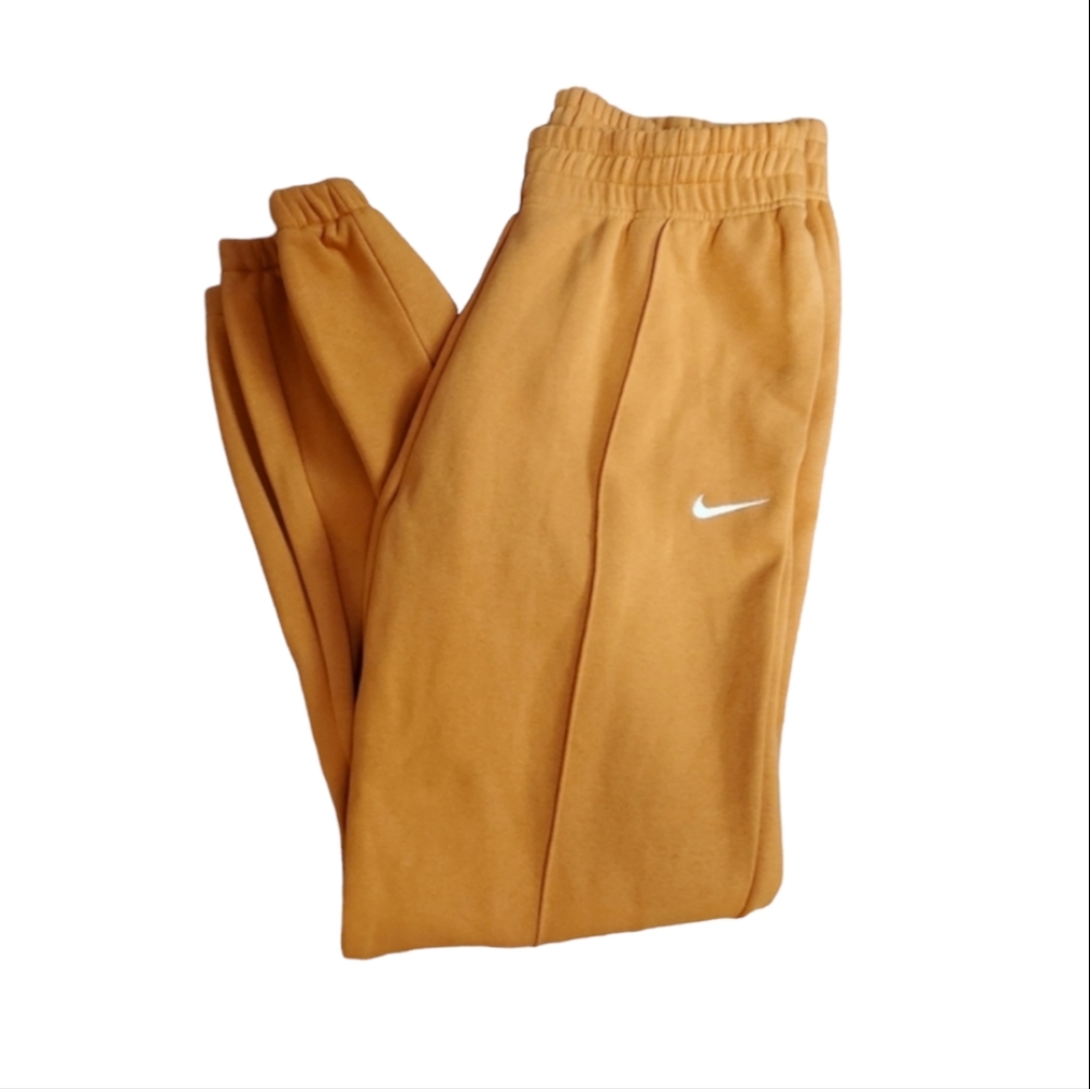 Nike sportswear essential collection fleece womens jogger orange - Picture 1 of 4